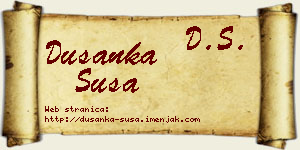 Dušanka Suša vizit kartica